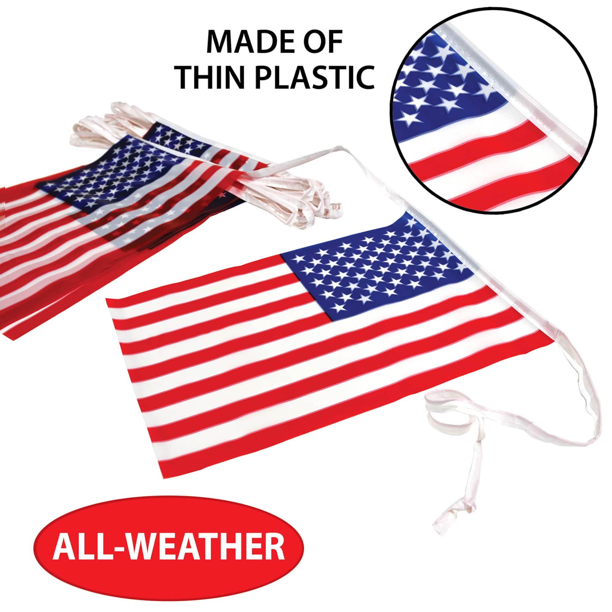 Beistle 60ft. American Flag Pennant Banner